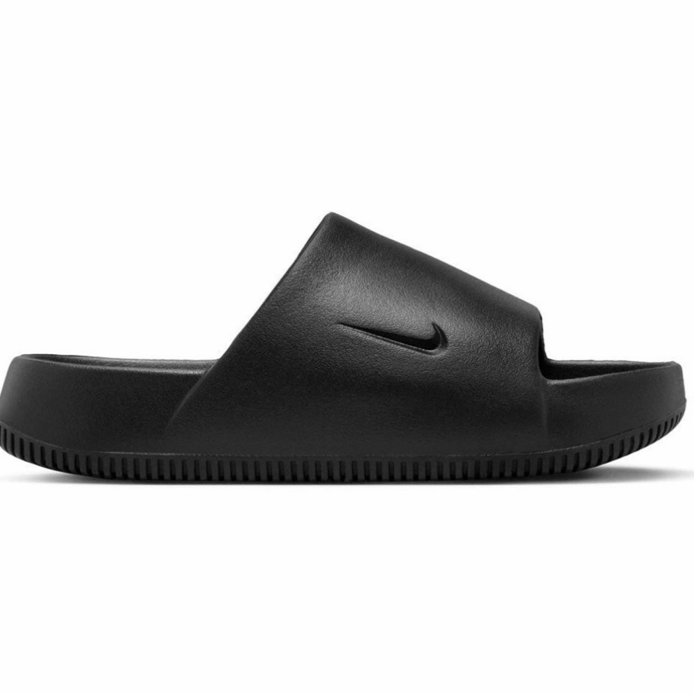 Size 6 Womens Nike Calm Black Noir Slides DX4816-001 NEW, no lid box Shoes